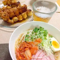 冷麺 お家焼き鳥ロール|くみさん