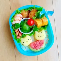 Snapdishの料理写真:ねこ🍉弁当|まーさん