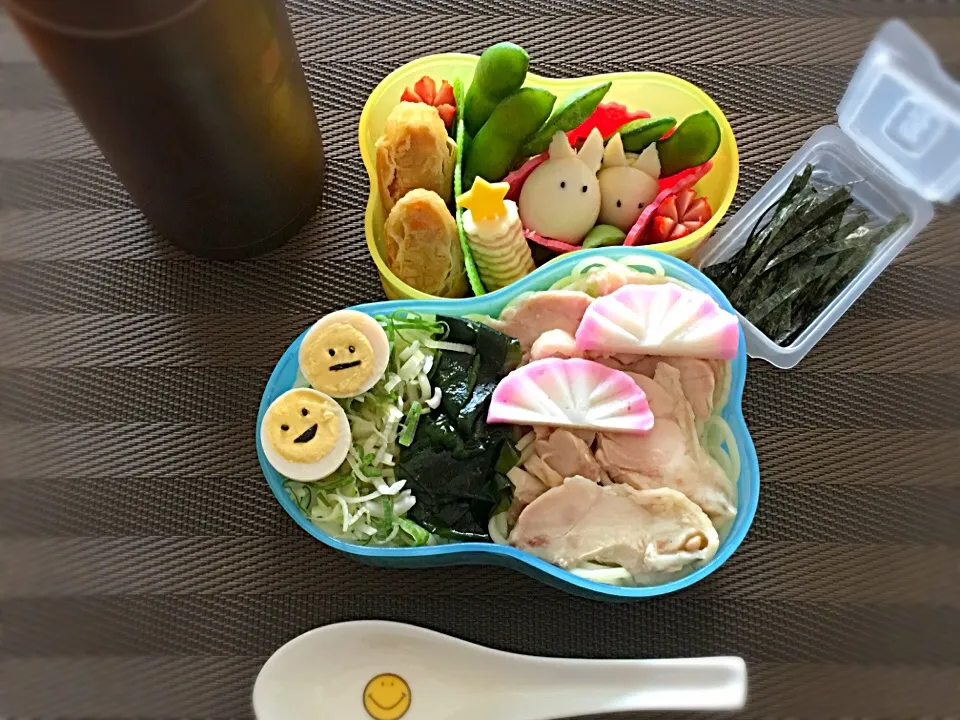 冷やしぶっかけ塩らーめん弁当|あきとんとんさん