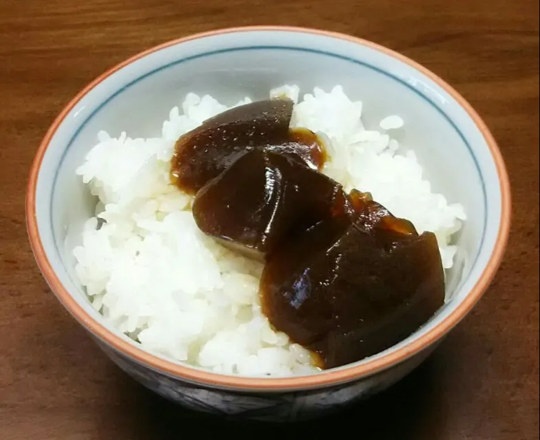 煮凝りで🍚|あらいぐまのしっぽさん