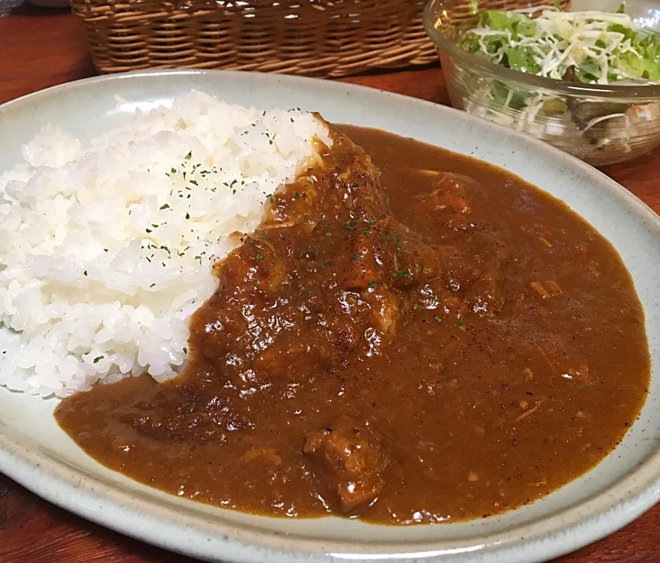 昼ご飯 地鶏カレー|ぽんたさん