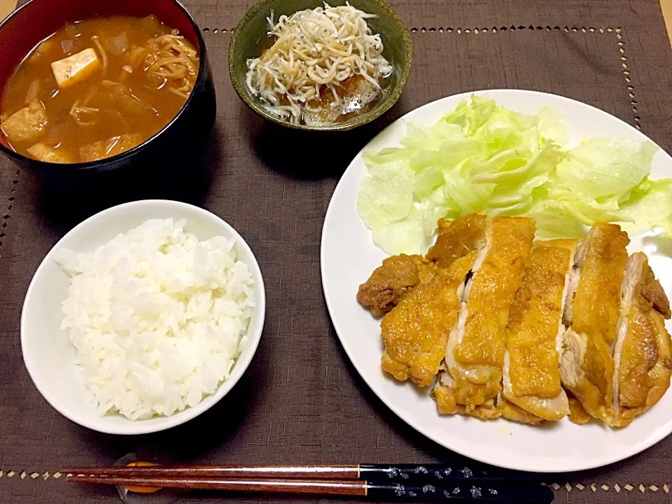 Snapdishの料理写真:カレー粉でスパイシー照り焼きチキン♡|Kiyoka♡さん