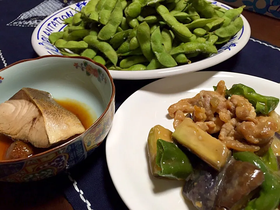 ぶりの梅干煮・ナスと豚の味噌炒め・えだまめスペシャル|Yuko Kisoさん