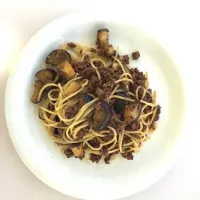 Snapdishの料理写真:Spaghetti with Bggplant & Bolognece sause|tomoさん