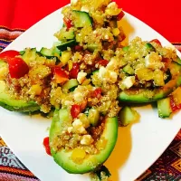 Snapdishの料理写真:Quinoa salad,キヌアサラダ 栄養タップリ！！|Steven Tawadaさん