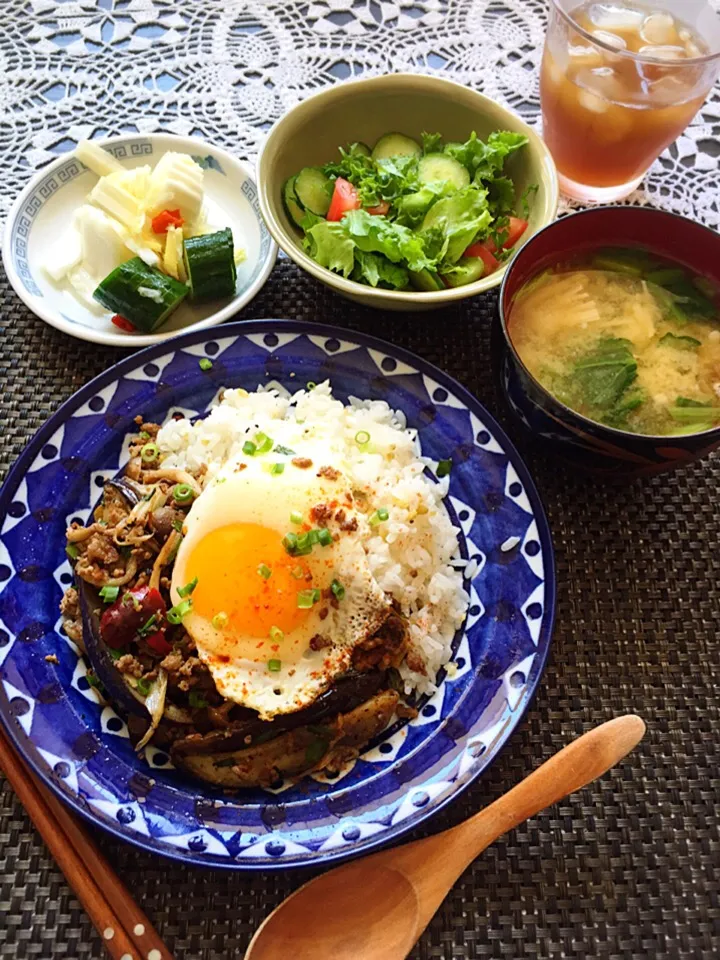 なすとひき肉のアジアンプレイトランチ！|Tina Tomoko😋さん