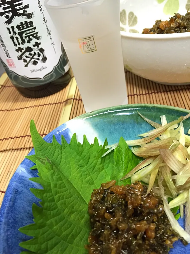 養老の酒、美濃菊と大葉味噌|Yuuki🍷🍶🍻さん