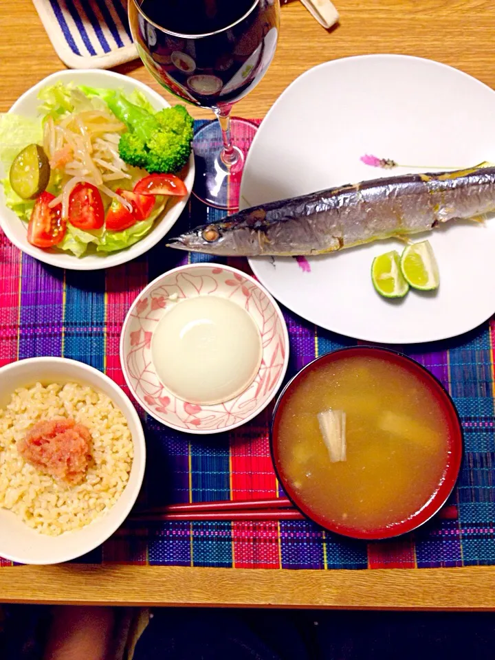 16/07/30 サンマグリル、枝豆豆腐の冷奴|kykyさん