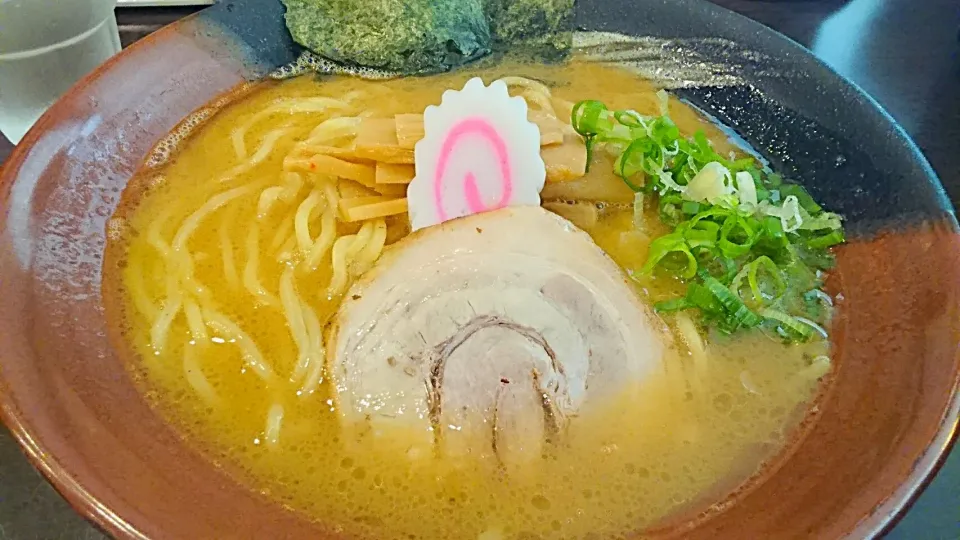 Snapdishの料理写真:つけそば 麺彩房 五反田店 の 中華そば大盛(250g、並と同料金) ＠五反田、大崎広小路16081|大脇さん