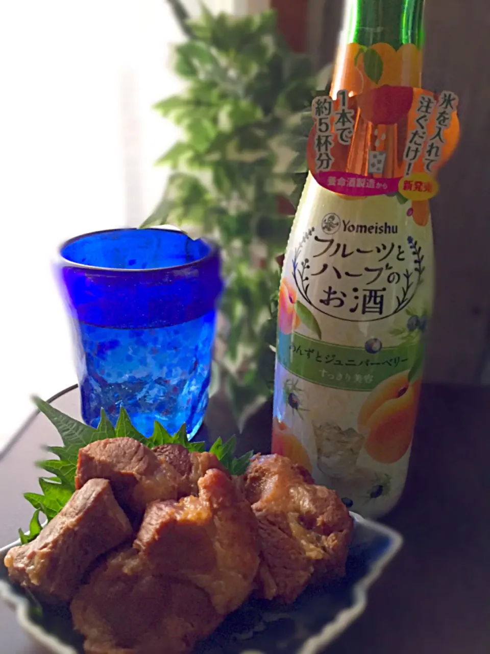 豚の角煮とハーブのお酒♡肩ロースでヘルシー美容晩酌セット♡|ナベぞうさん