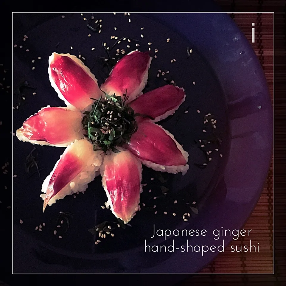 Snapdishの料理写真:茗荷の握り寿司 【Japanese ginger hand-shaped sushi】|izoomさん