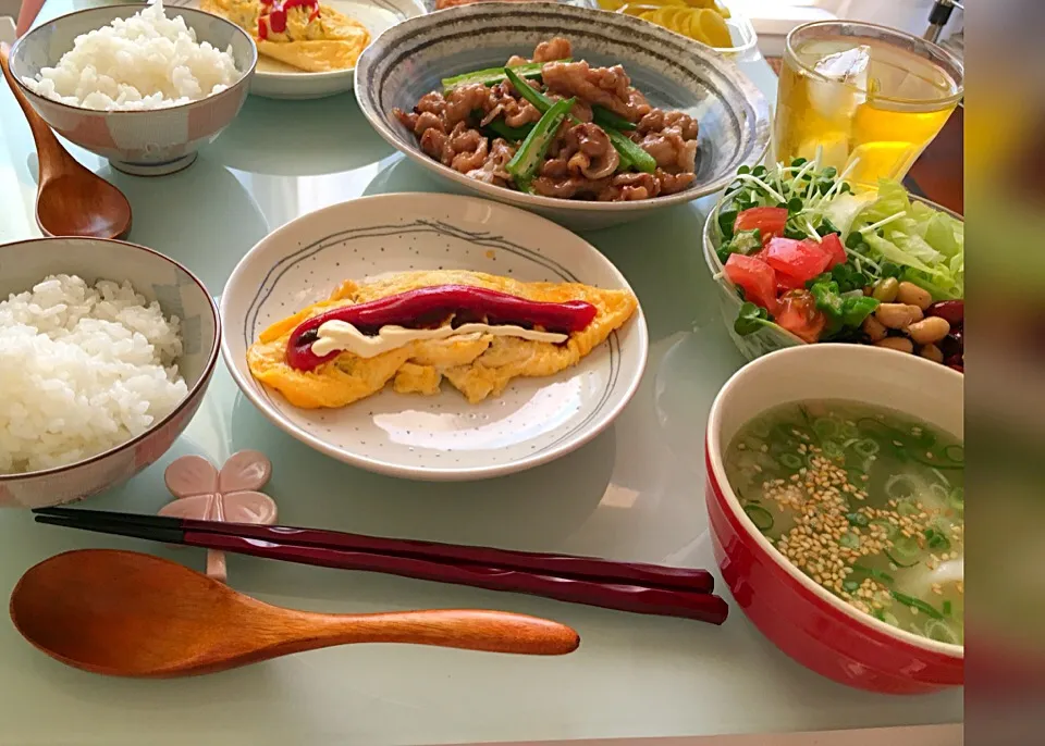 冷蔵庫にあるもので晩御飯♡|らいとさん