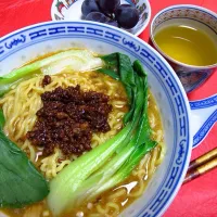 Snapdishの料理写真:20160804昼食。担担麺。|Keiko Moritaさん