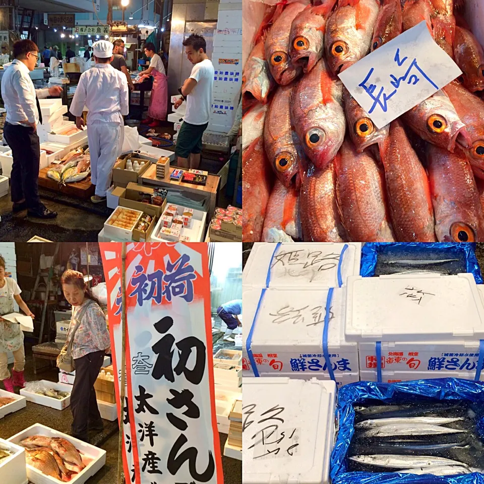 Snapdishの料理写真:初荷・新秋刀魚&のどぐろ 下中商店|Toru Satoさん