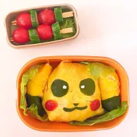 Snapdishの料理写真:ピカチュウ キャラ弁 / pikachu bento|Misakiさん