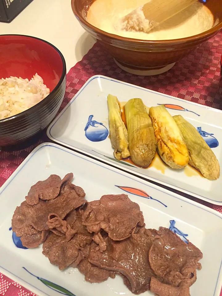 牛タン麦とろ定食|ユキ❄︎ミライさん