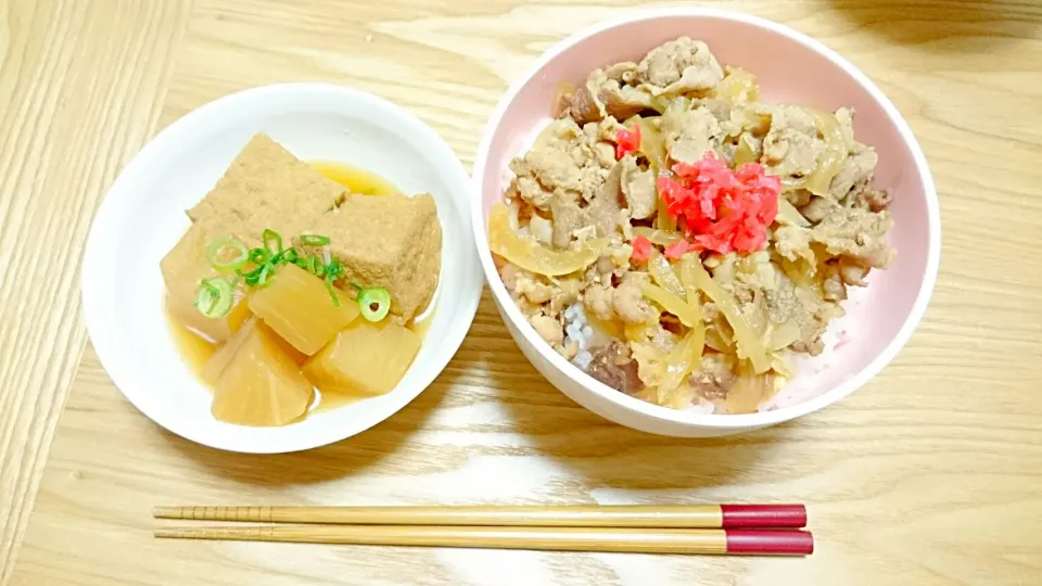 肉丼と煮物|aiさん