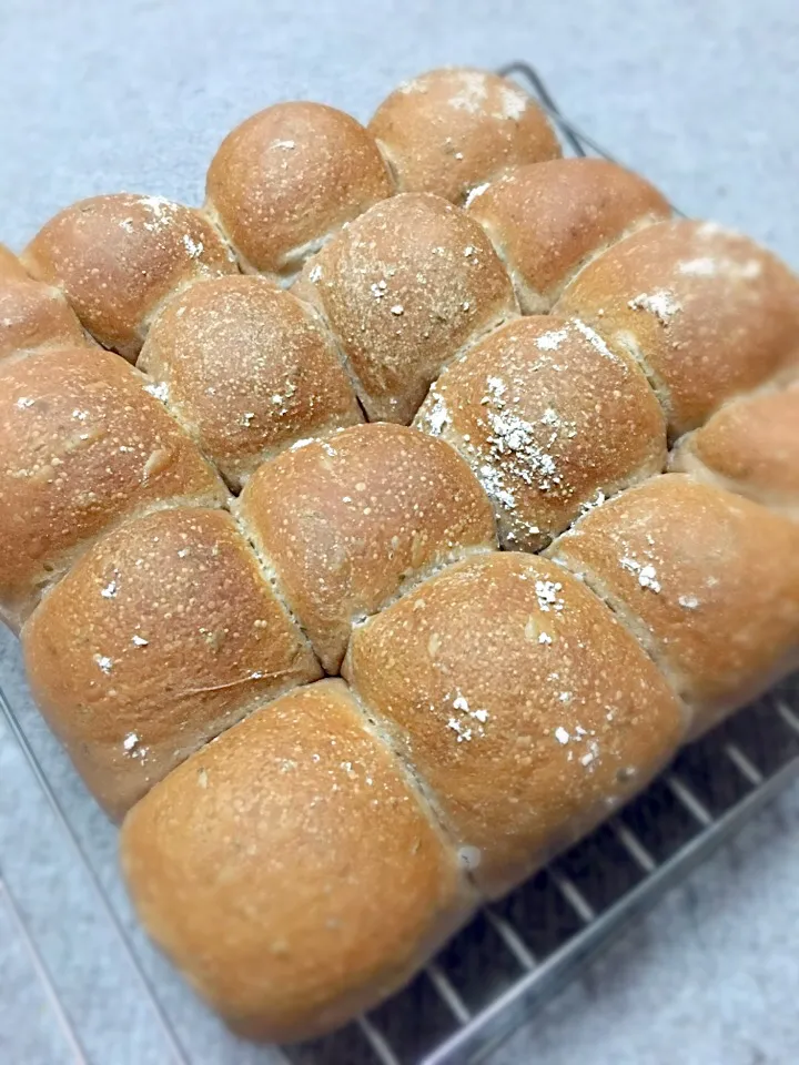 チョコチップ入り、ココアミント ちぎりパン|弁当 備忘録さん