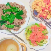 Snapdishの料理写真:いつかの夕ご飯😮💭|もっつんさん