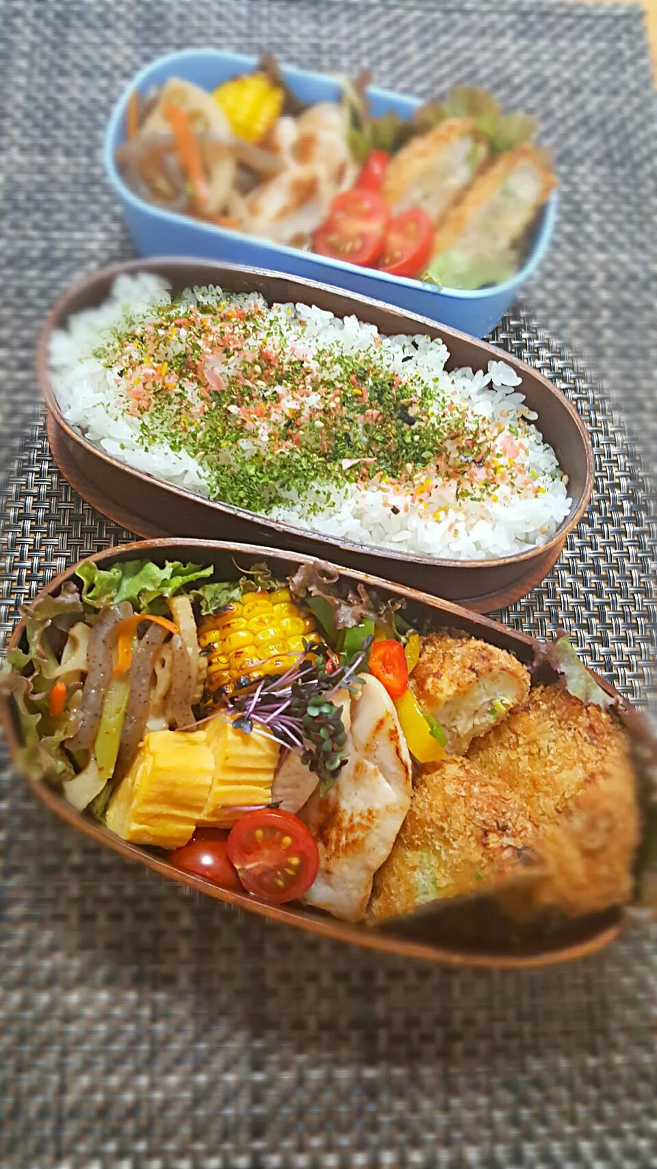 今日のお弁当🎵　マグロメンチカツ🐟🐟🐟🐟|クッキングオヤジさん