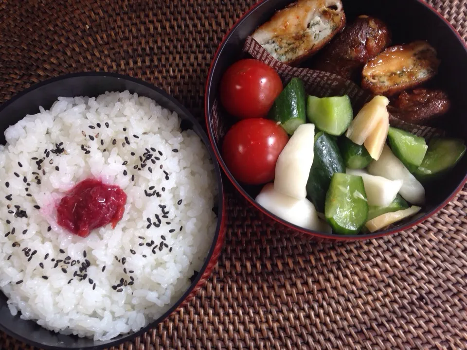 しいたけの肉詰め弁当|*なおみん*さん