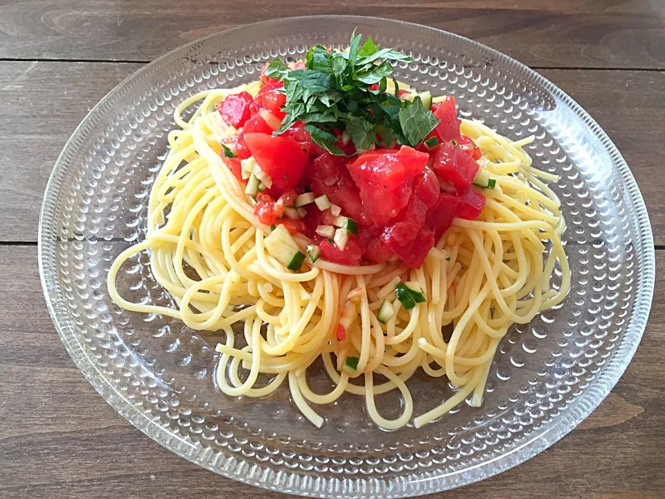 トマトたっぷり♡冷製パスタ|みずきさん