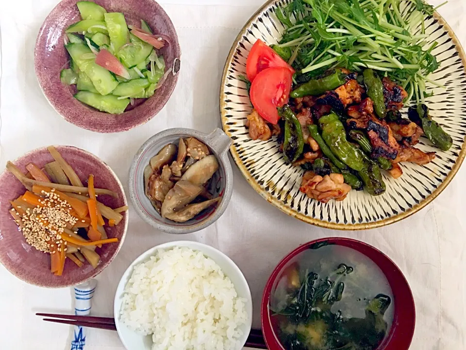 ししとうと鶏肉炒め、自家製お惣菜|Yokoさん