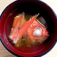 Snapdishの料理写真:金目鯛の潮汁|sachiyo  otaniさん