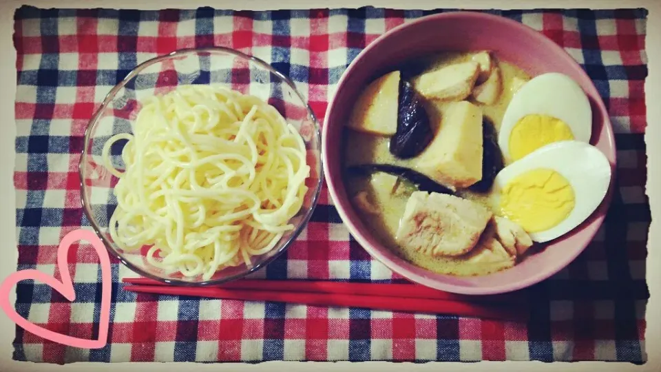 グリーンカレーつけ麺（糖質0麺）🍛|きょうこさん