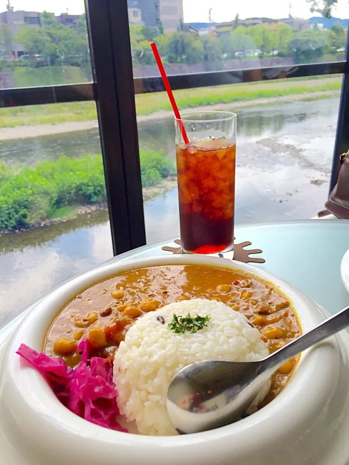 ひよこ豆とオクラのカレー|yさん