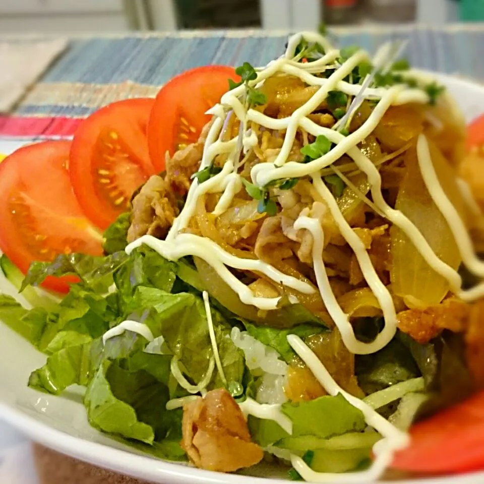 焼肉のたれで焼き肉どーん❗|ちぇさん