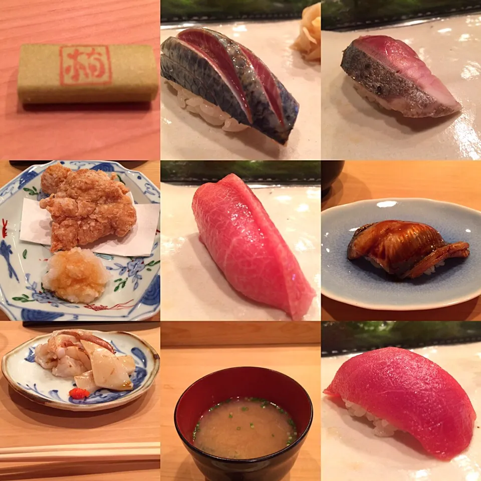 Snapdishの料理写真:久しぶりにクオリティの高いお寿司屋さんでランチ🍣

ハモの竜田揚げに、山芋と大根おろしにはビックリ！
ランチなのに手抜きなし。
シャリは好き嫌いあるかもね。|lazy104さん