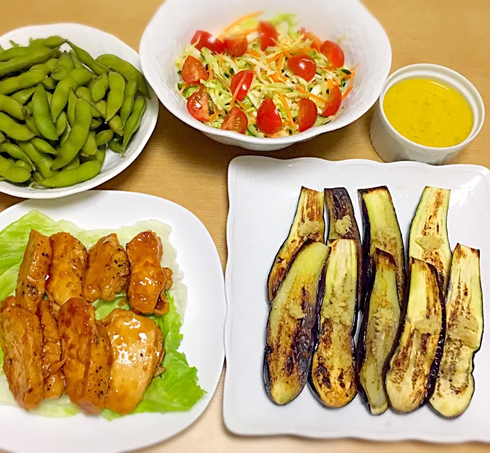 夏野菜を使った晩ごはん|ちぃちゃんさん