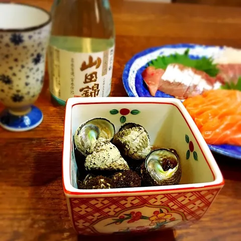 「純米酒 山田錦 300ml特別純米酒」を使ってみたSnapdishの料理・レシピ写真:にな貝の煮付けで🎶