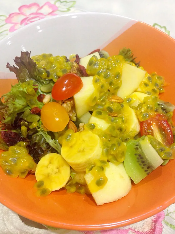 Homemade passion fruit salad ❤️❤️|Cherry Thamさん