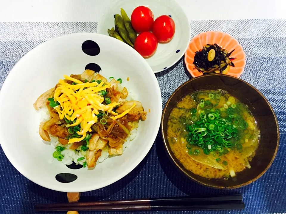 鳥の照り焼き丼|yuuさん