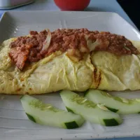 Snapdishの料理写真:nasi goreng pattaya|fataさん