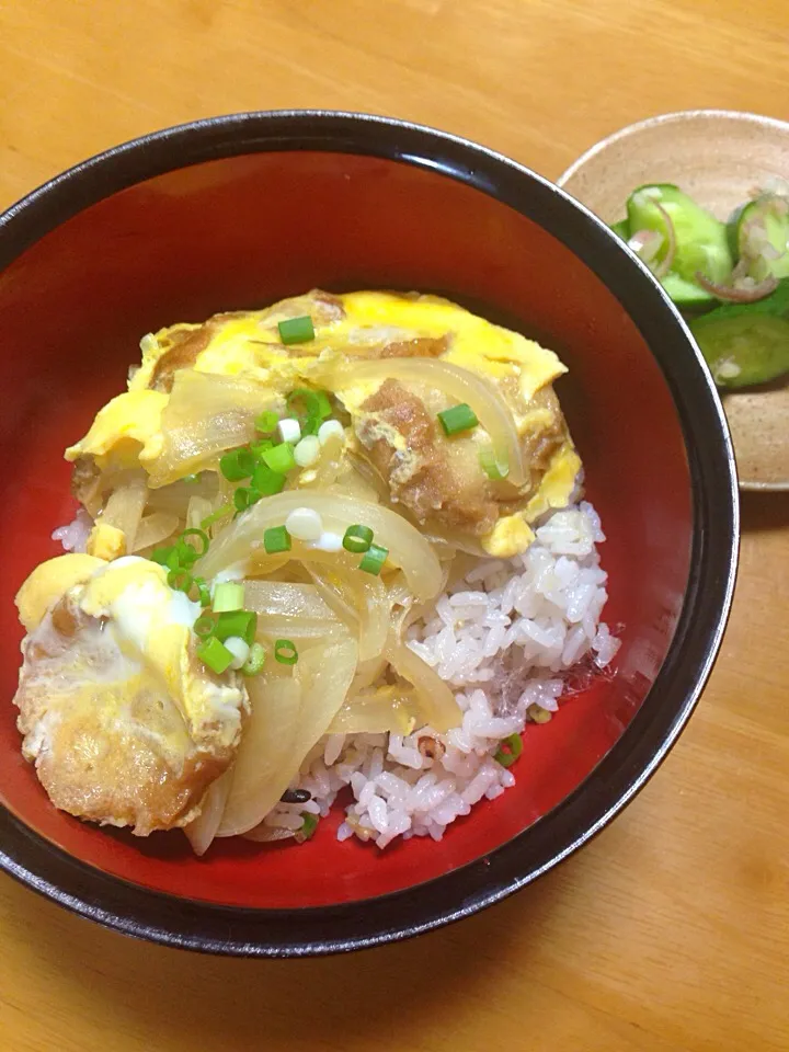 今日の夕飯🍚玉ねぎ丼的な油麩丼😁|Yu Yu mamaさん