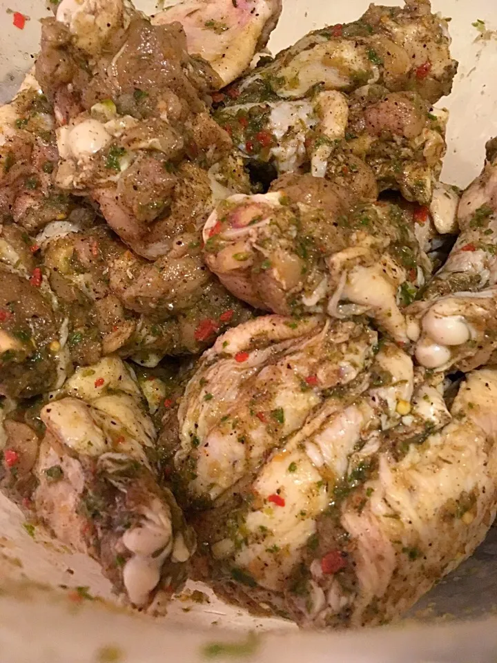 Jerk Chicken Marinating for Tomorrow to be Grilled.|LaTinka Keith-Mcraeさん