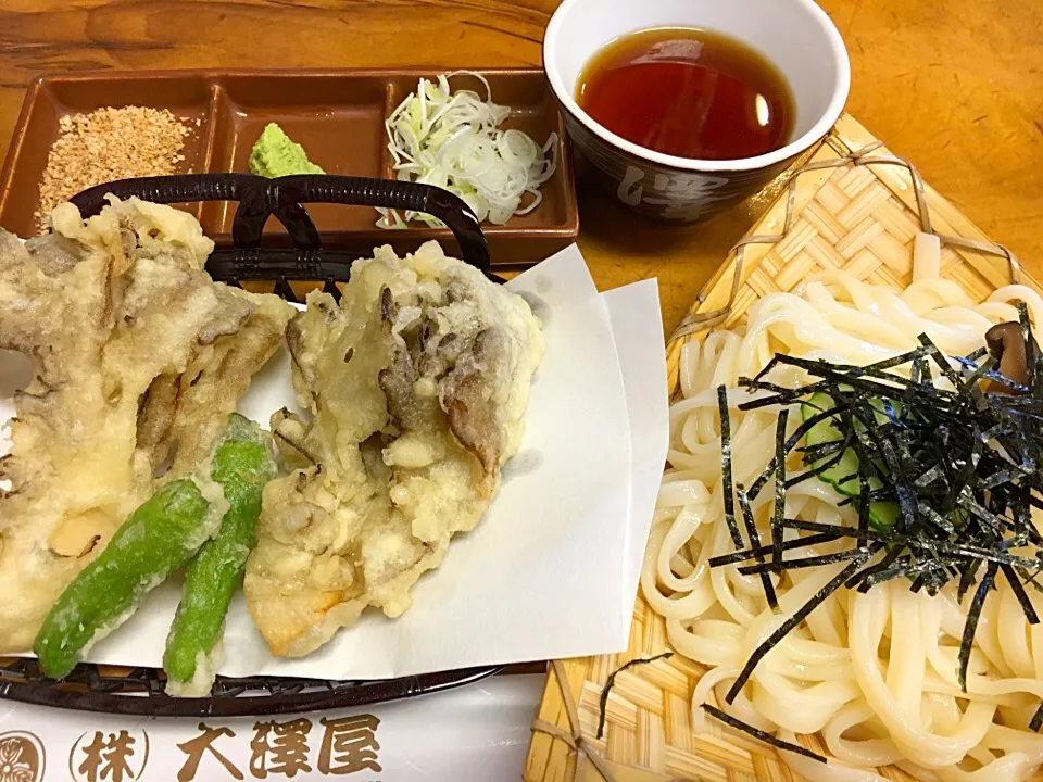 水澤うどん  楓セット ざる・舞茸天ぷらニヶ|ゆうじ.さん