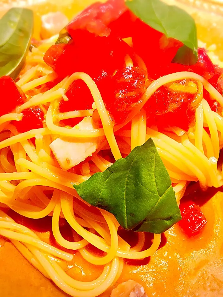 トマトとカジキの冷製パスタ🍅|相良幸子さん