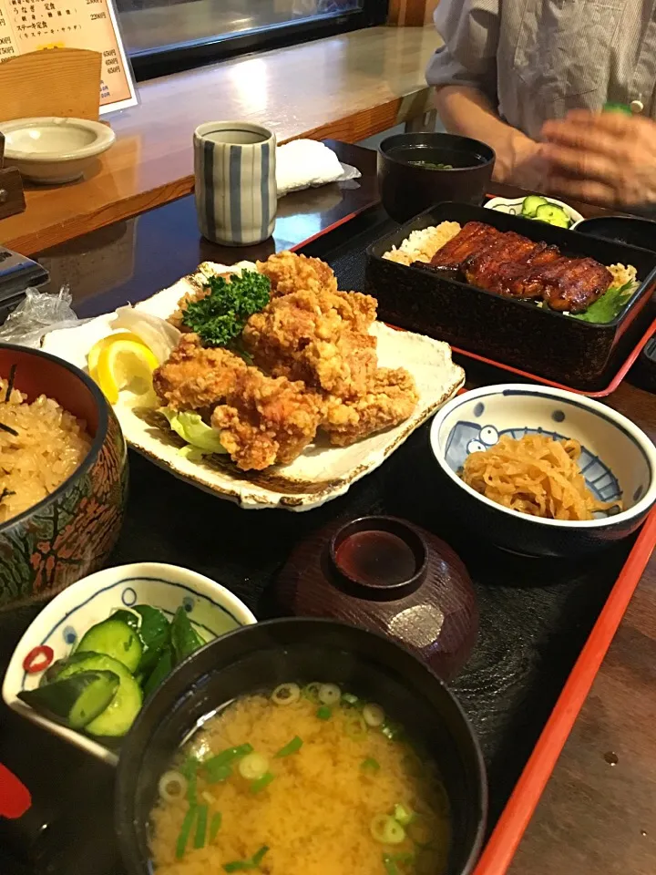 うな重&唐揚げおこわ定食|makiさん