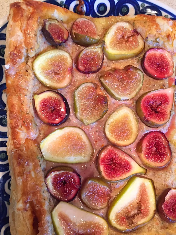 fig and goat cheese tart|Matthew Cashenさん