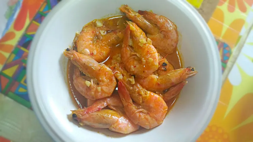 Chili Garlic Prawns|Rinielさん