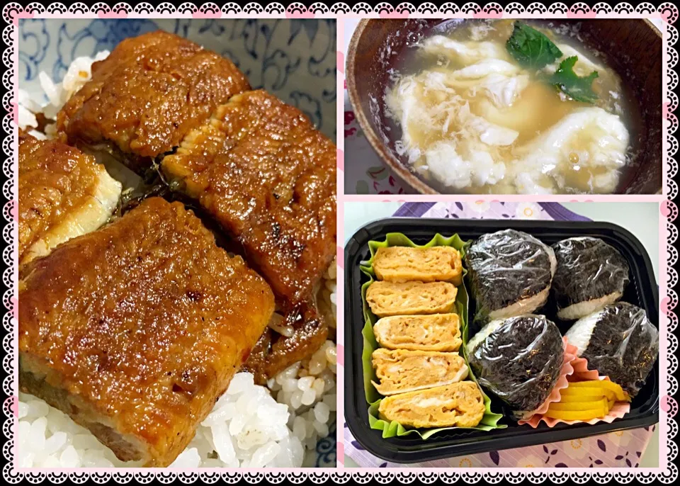 お昼は簡単お弁当〜夜は鰻丼💪💓|らいとさん