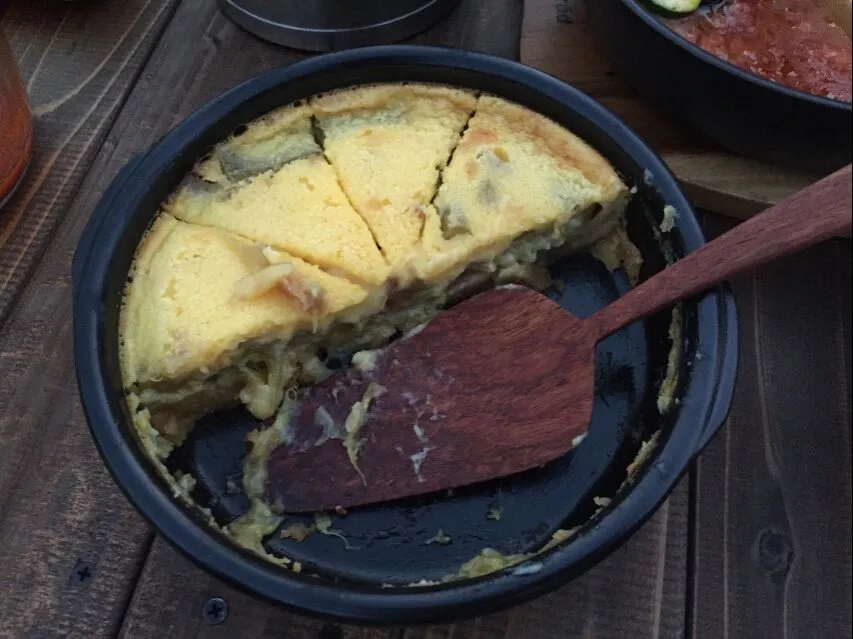 食後のデザートにルバーブのコンポートのクラフティ|Yoshieさん