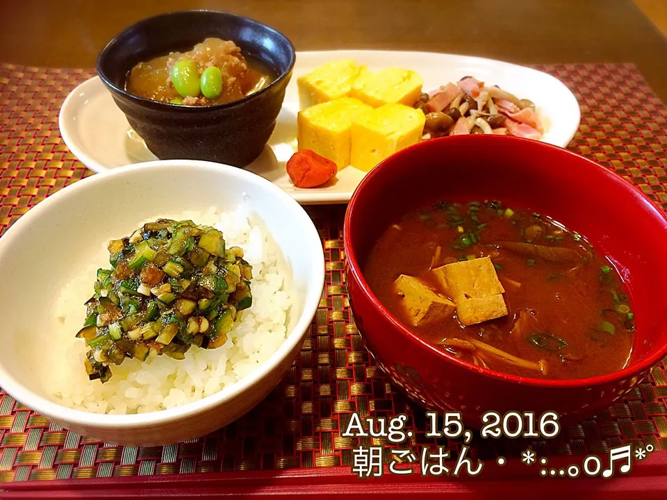 Snapdishの料理写真:2016/08/15朝ごはん♪♪|いく❤️さん