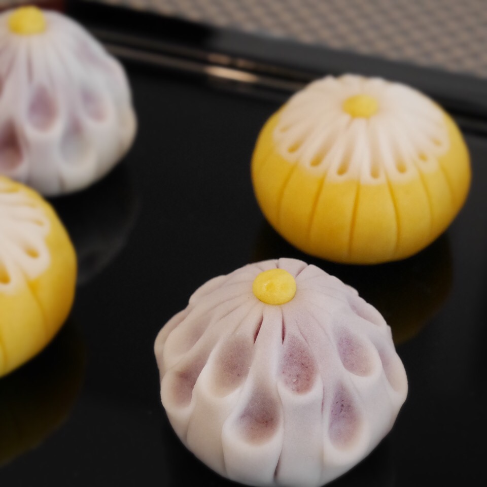 和菓子用型 木彫物相型 菊