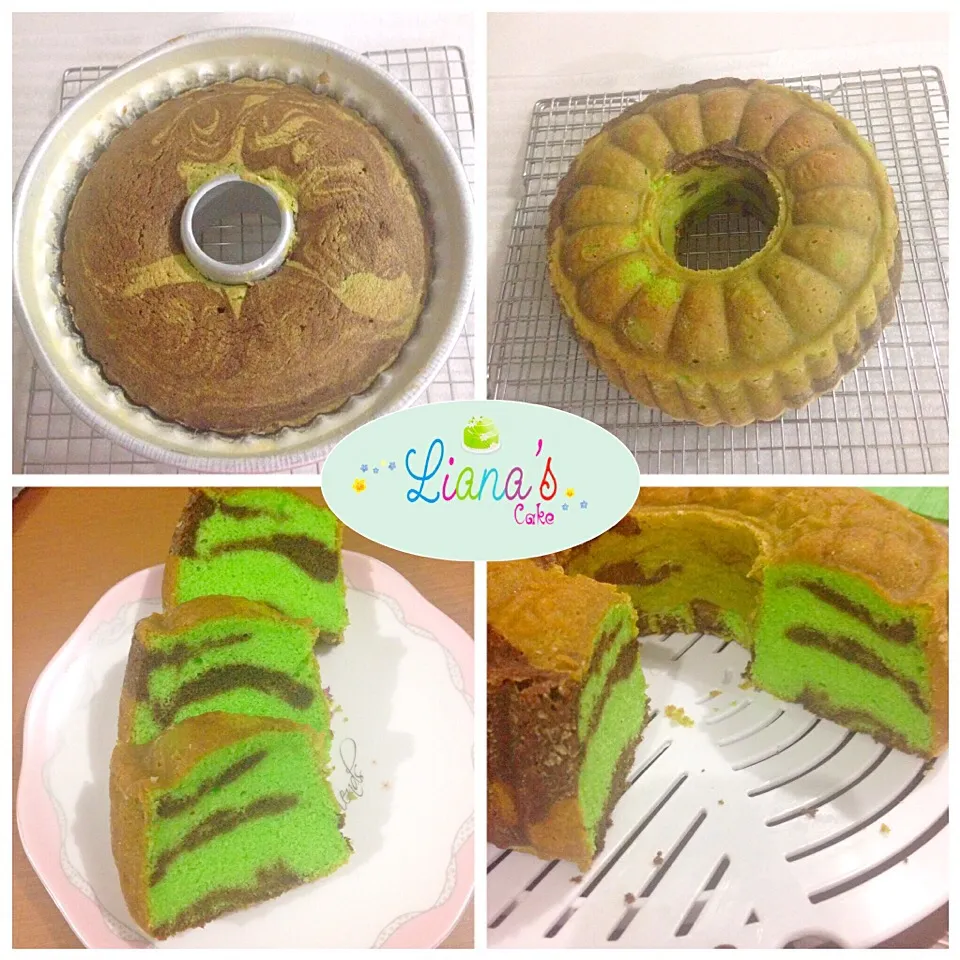 Pandan marble cake|Liana Sari Choiさん