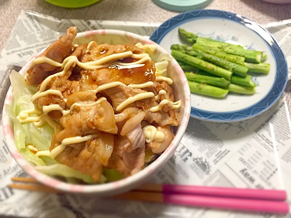 豚丼！なんだけど、ご飯の代わりに枝豆豆腐なの！(*´-`*)|いず⋈ + ゜さん